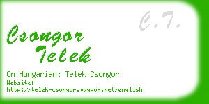 csongor telek business card